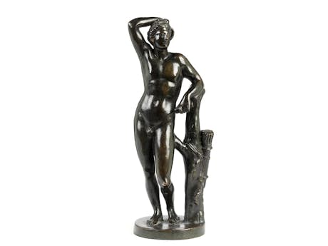 Bronze-Standfigur des Apollo